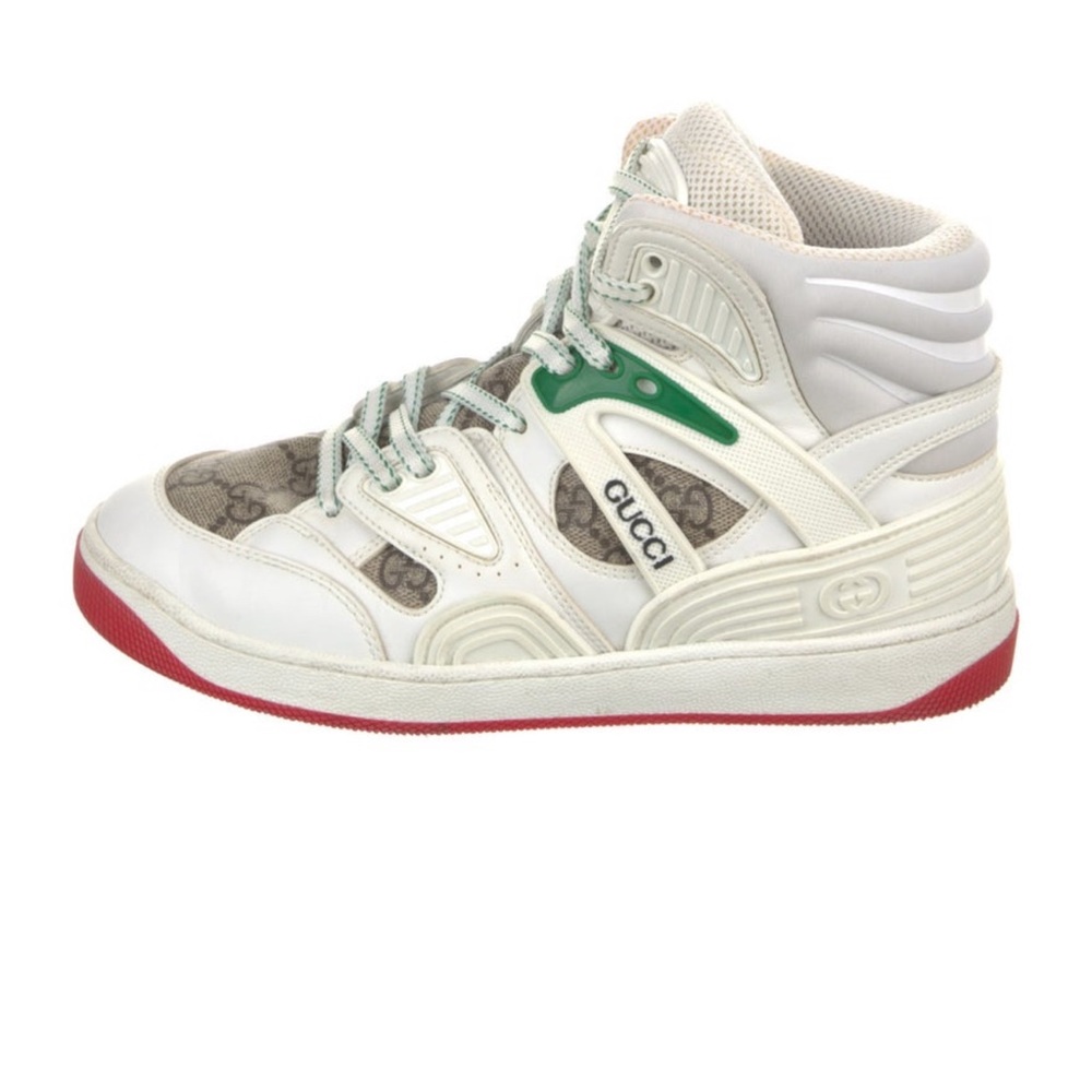 Gucci Gucci Basket High Top Wedge Sneakers size 5 fit 5-6